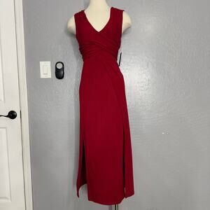 Midnight Hour Scarlet Twist Dress, Red, L